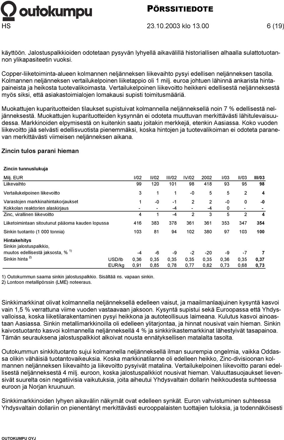 euroa johtuen lähinnä ankarista hintapaineista ja heikosta tuotevalikoimasta.