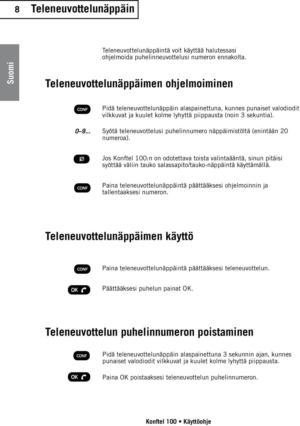 .. Syötä teleneuvottelusi puhelinnumero näppäimistöltä (enintään 20 numeroa).