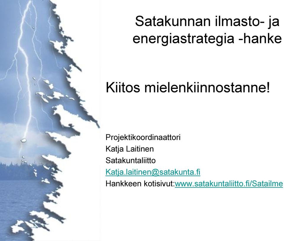 Projektikoordinaattori Katja Laitinen