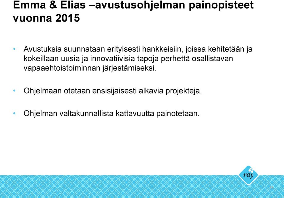 tapoja perhettä osallistavan vapaaehtoistoiminnan järjestämiseksi.