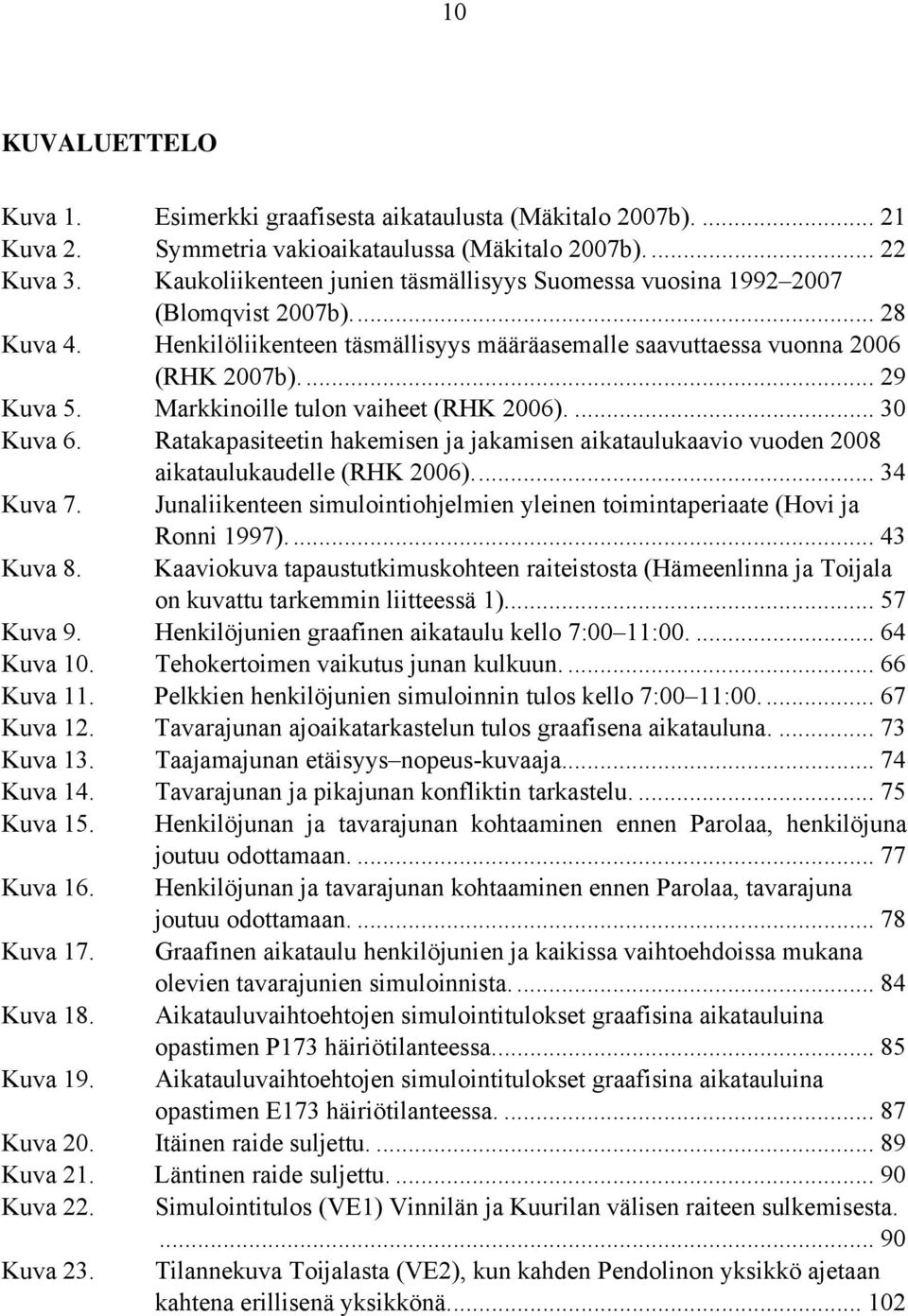 Markkinoille tulon vaiheet (RHK 2006).... 30 Kuva 6. Ratakapasiteetin hakemisen ja jakamisen aikataulukaavio vuoden 2008 aikataulukaudelle (RHK 2006).... 34 Kuva 7.