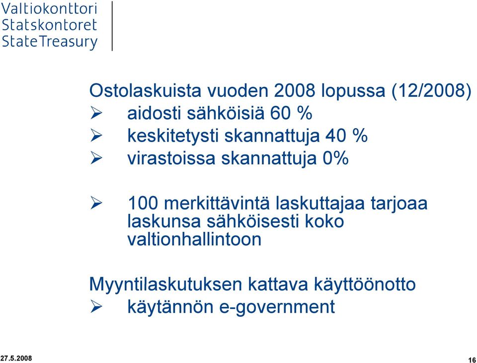 merkittävintä laskuttajaa tarjoaa laskunsa sähköisesti koko