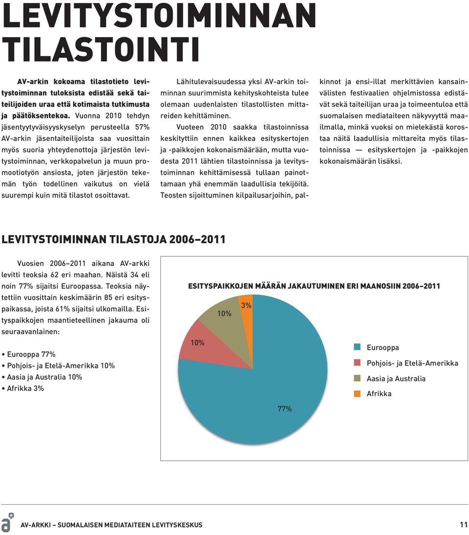 ansiosta, joten järjestön tekemän työn todellinen vaikutus on vielä suurempi kuin mitä tilastot osoittavat.