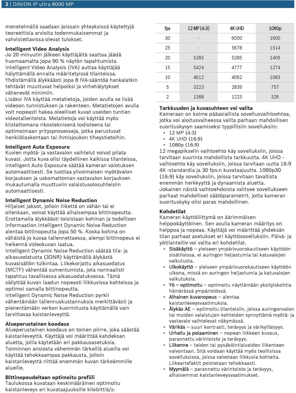 Intelligent Video Analysis (IVA) attaa käyttäjää hälyttämällä ennalta määritetyissä tilanteissa.