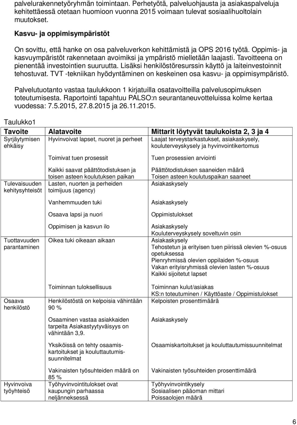 avoitteena on pienentää investointien suuruutta. isäksi henkilöstöresurssin käyttö ja laiteinvestoinnit tehostuvat. V -tekniikan hyödyntäminen on keskeinen osa kasvu- ja oppimisympäristö.