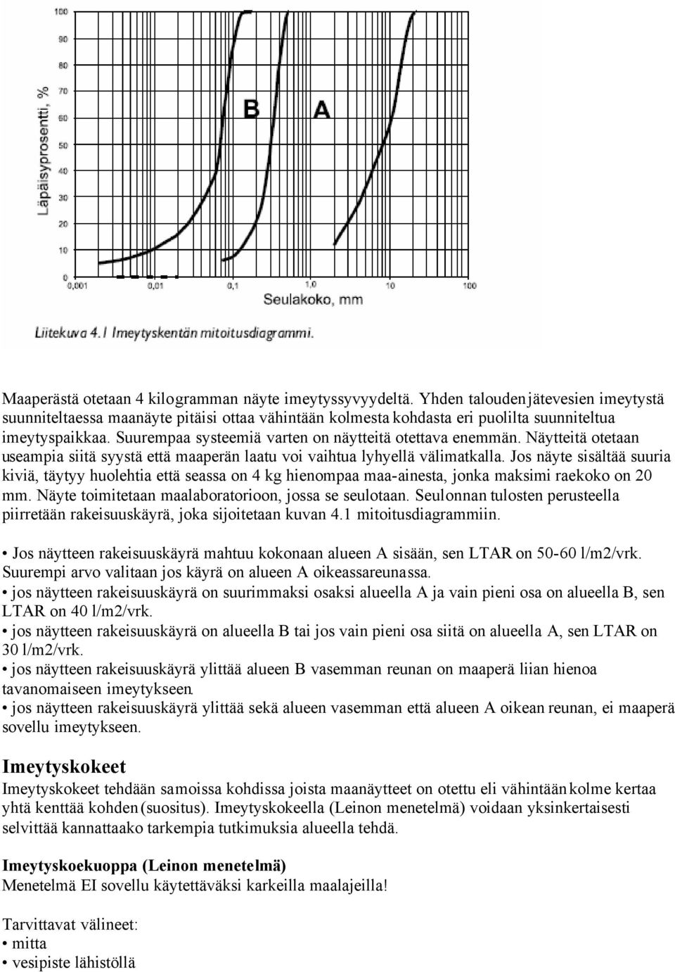 Suurempaa systeemiä varten on näytteitä otettava enemmän. Näytteitä otetaan useampia siitä syystä että maaperän laatu voi vaihtua lyhyellä välimatkalla.