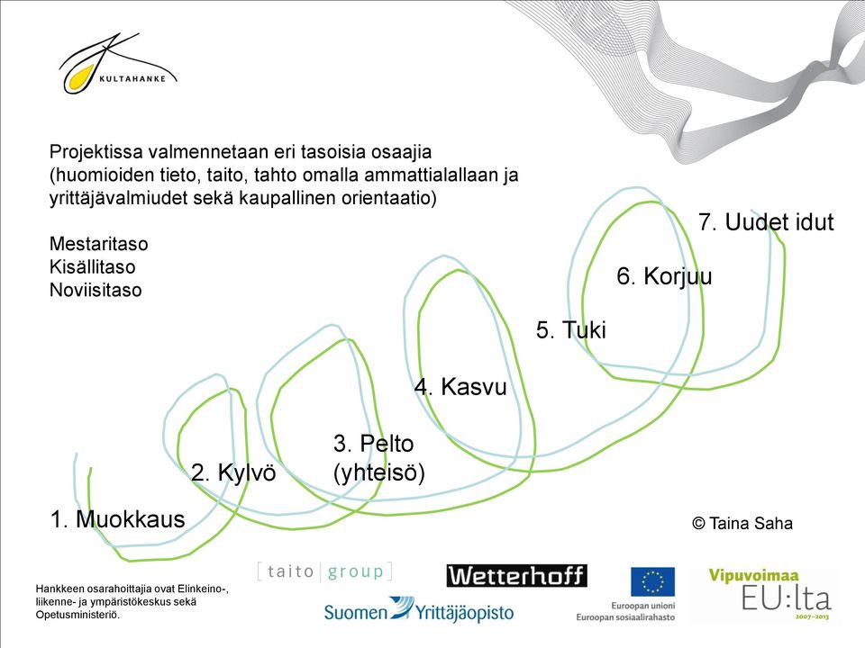 kaupallinen orientaatio) Mestaritaso Kisällitaso Noviisitaso 4.