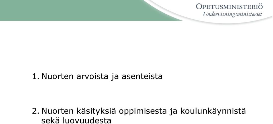 Nuorten käsityksiä