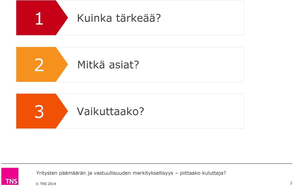 2 Mitkä asiat?