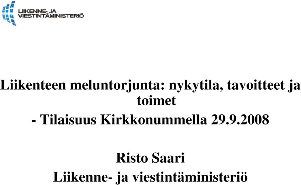 Tilaisuus Kirkkonummella 29.