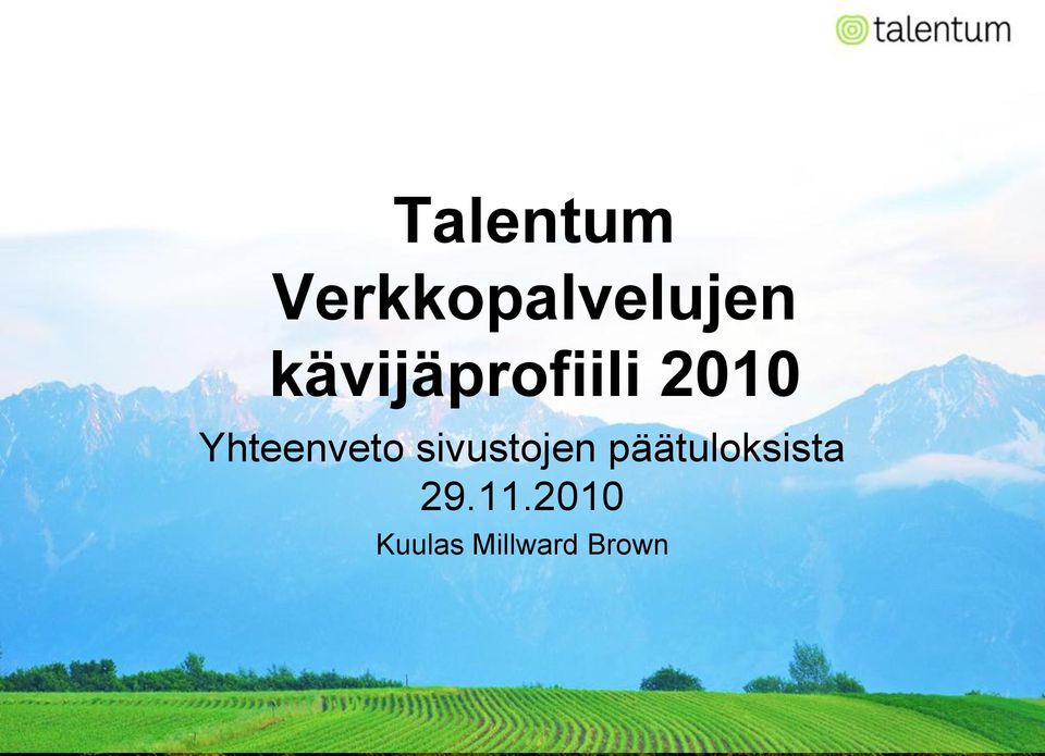 Yhteenveto sivustojen