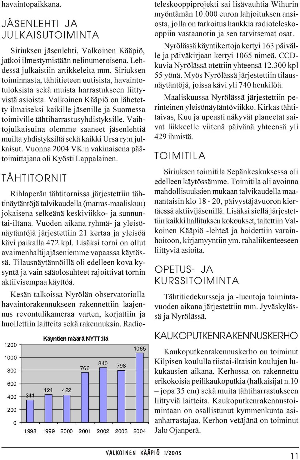 Valkoinen Kääpiö on lähetetty ilmaiseksi kaikille jäsenille ja Suomessa toimiville tähtiharrastusyhdistyksille.