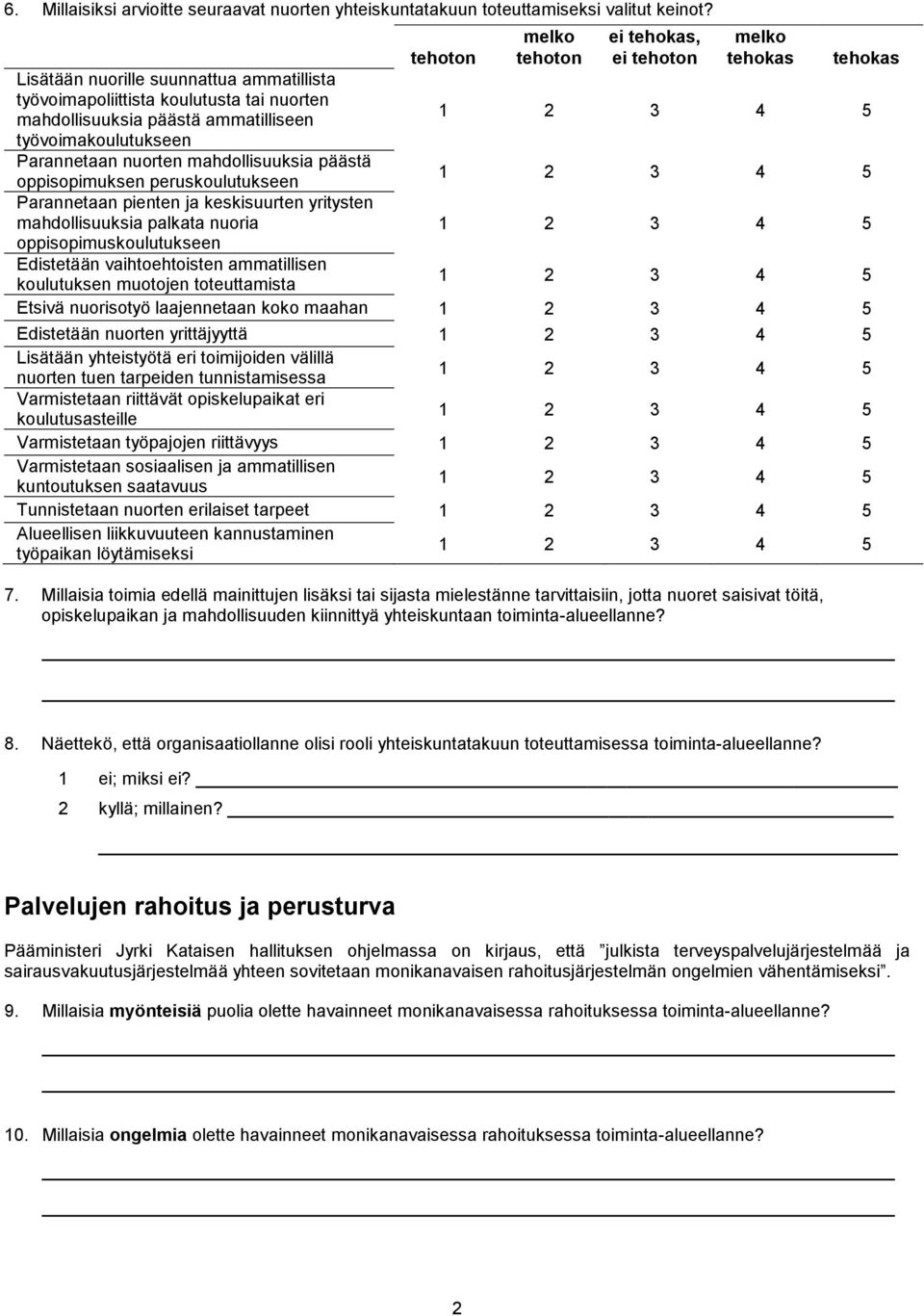 oppisopimuksen peruskoulutukseen Parannetaan pienten ja keskisuurten yritysten mahdollisuuksia palkata nuoria oppisopimuskoulutukseen Edistetään vaihtoehtoisten ammatillisen koulutuksen muotojen