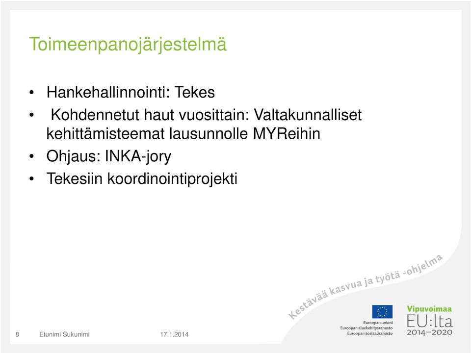 Valtakunnalliset kehittämisteemat lausunnolle