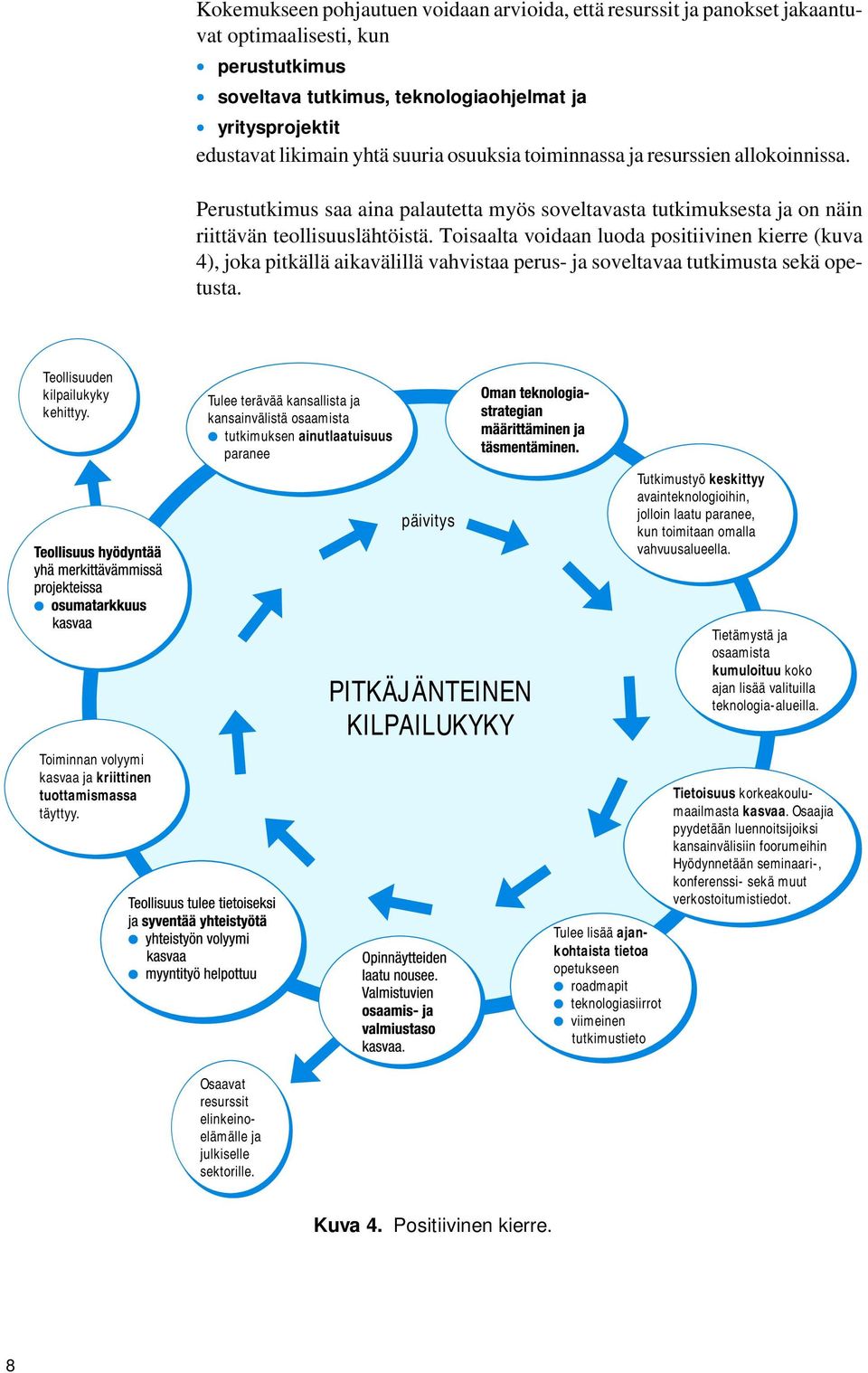 Tulee terävää kansallista ja kansainvälistä osaamista tutkimuksen ainutlaatuisuus paranee päivitys Tutkimustyö keskittyy avainteknologioihin, jolloin laatu paranee, kun toimitaan omalla