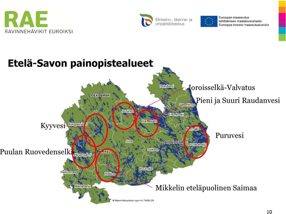 Raudanvesi Kyyvesi Puruvesi Puulan