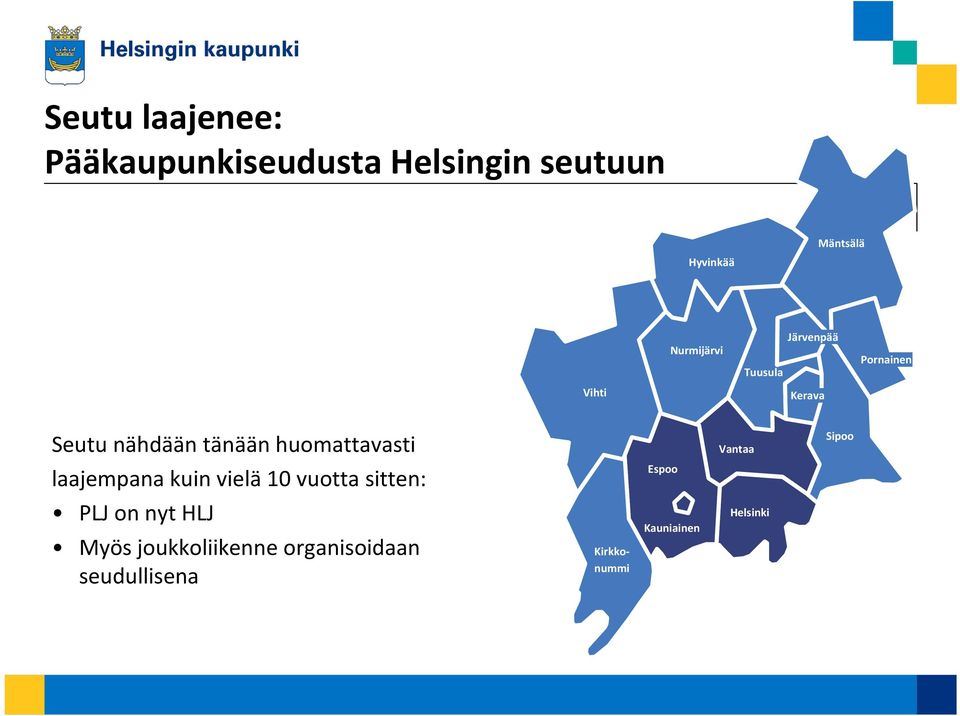 huomattavasti Vantaa Sipoo laajempana kuin vielä 10 vuotta sitten: Espoo PLJ