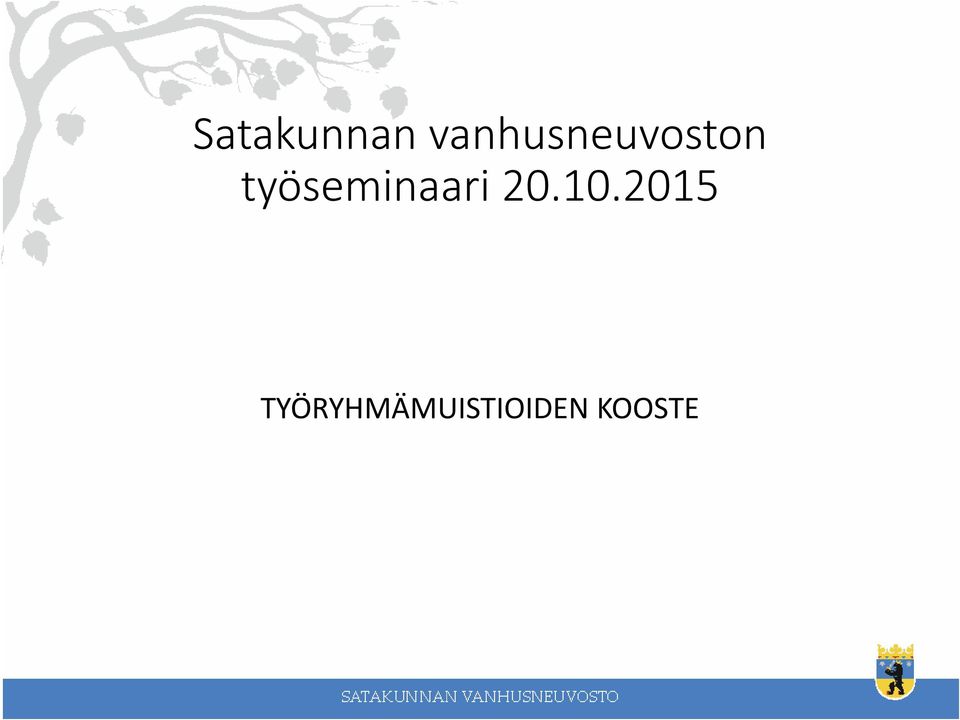 työseminaari 20.10.
