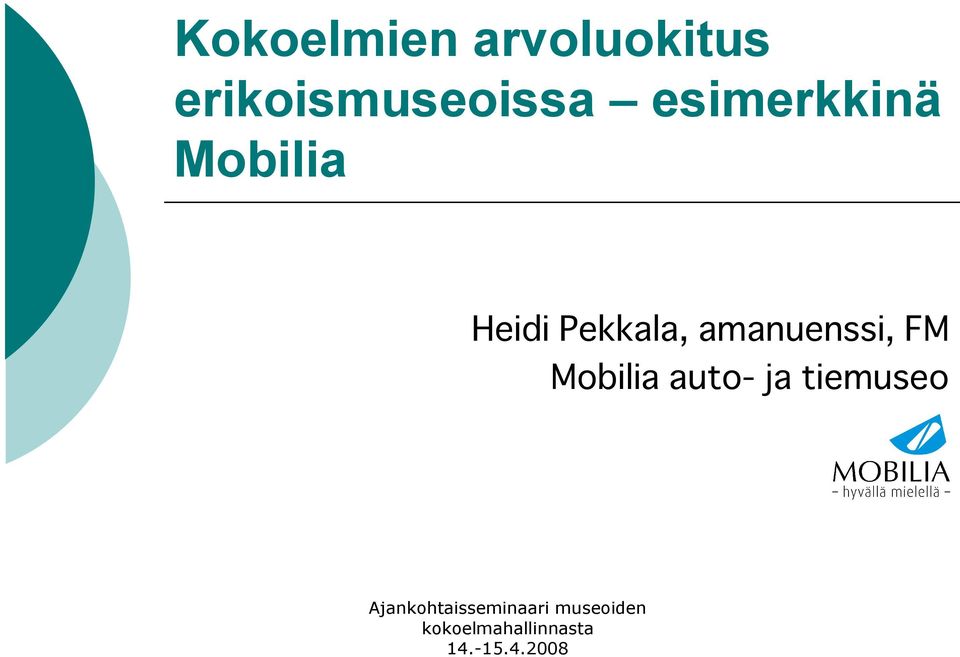 Mobilia Ajankohtaisseminaari