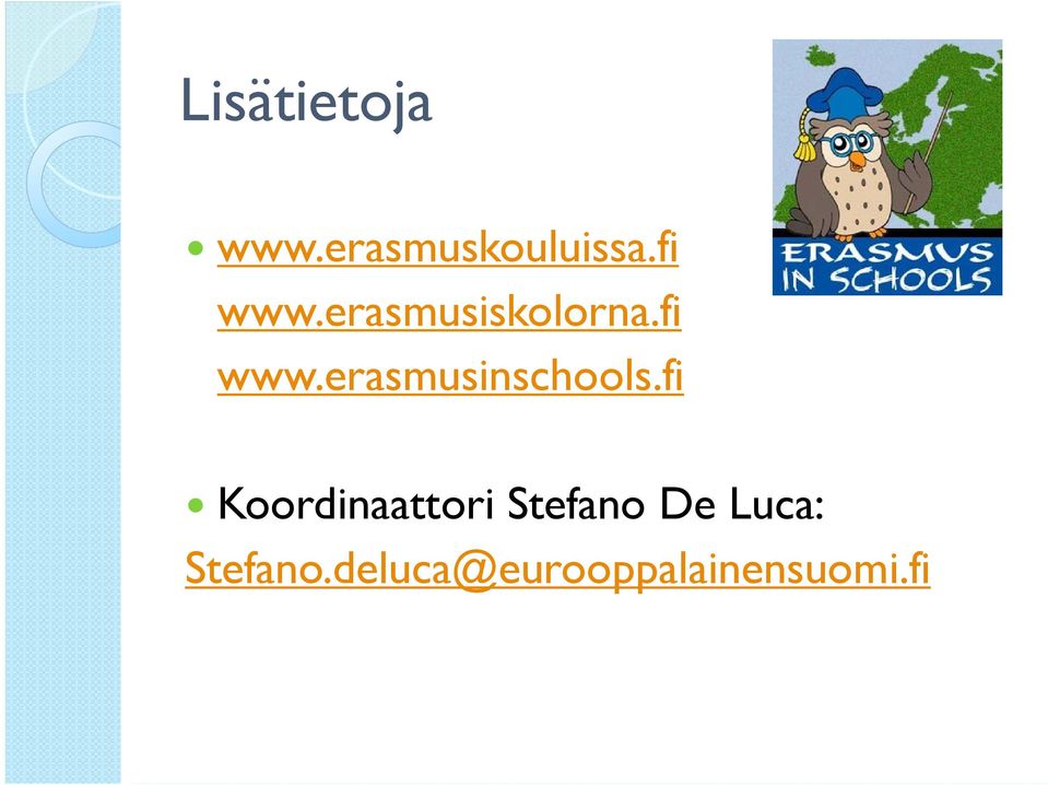 fi Koordinaattori Stefano De Luca: