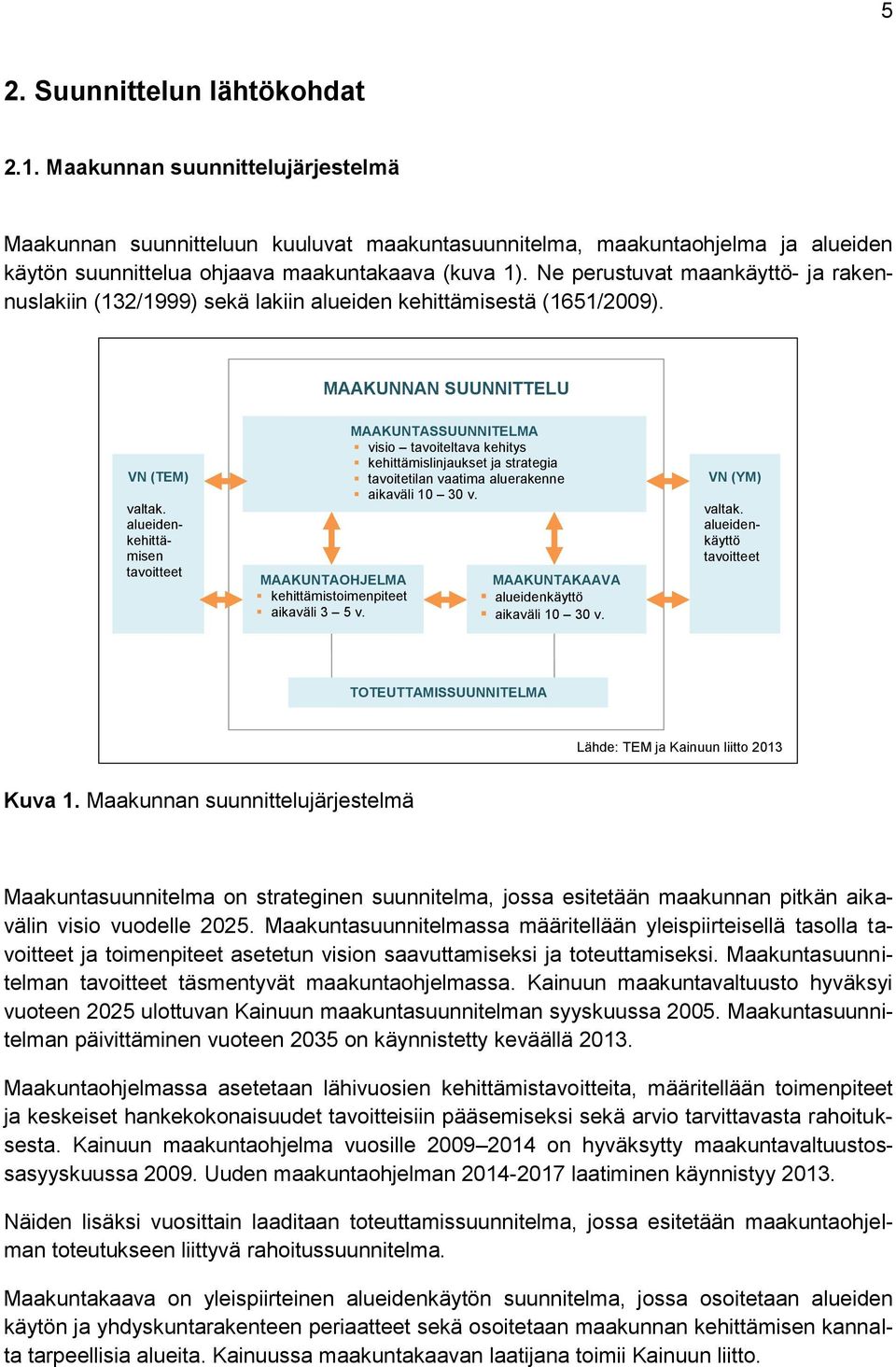 Ne perustuvat maankäyttö- ja rakennuslakiin (132/1999) sekä lakiin alueiden kehittämisestä (1651/2009). MAAKUNNAN SUUNNITTELU VN (TEM) valtak.