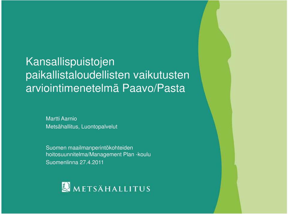 Metsähallitus, Luontopalvelut Suomen