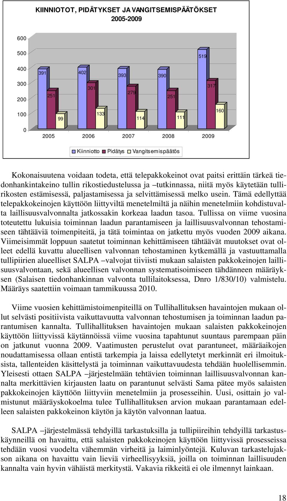 estämisessä, paljastamisessa ja selvittämisessä melko usein.
