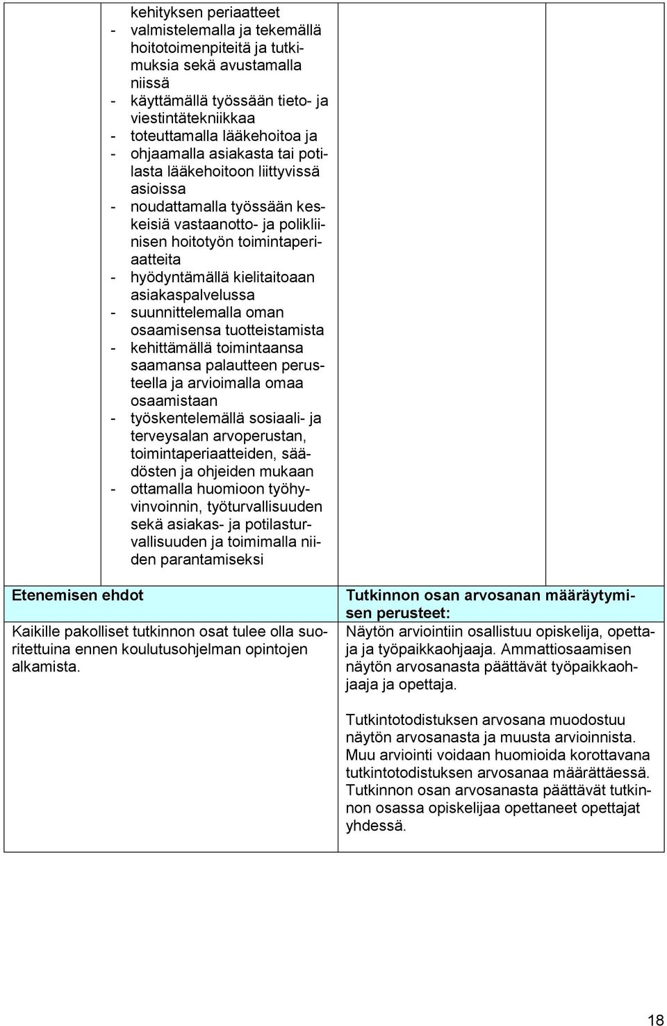 asiakaspalvelussa - suunnittelemalla oman osaamisensa tuotteistamista - kehittämällä toimintaansa saamansa palautteen perusteella ja arvioimalla omaa osaamistaan - työskentelemällä sosiaali- ja