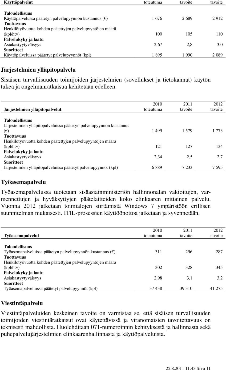 toimijoiden järjestelmien (sovellukset ja tietokannat) käytön tukea ja ongelmanratkaisua kehitetään edelleen.