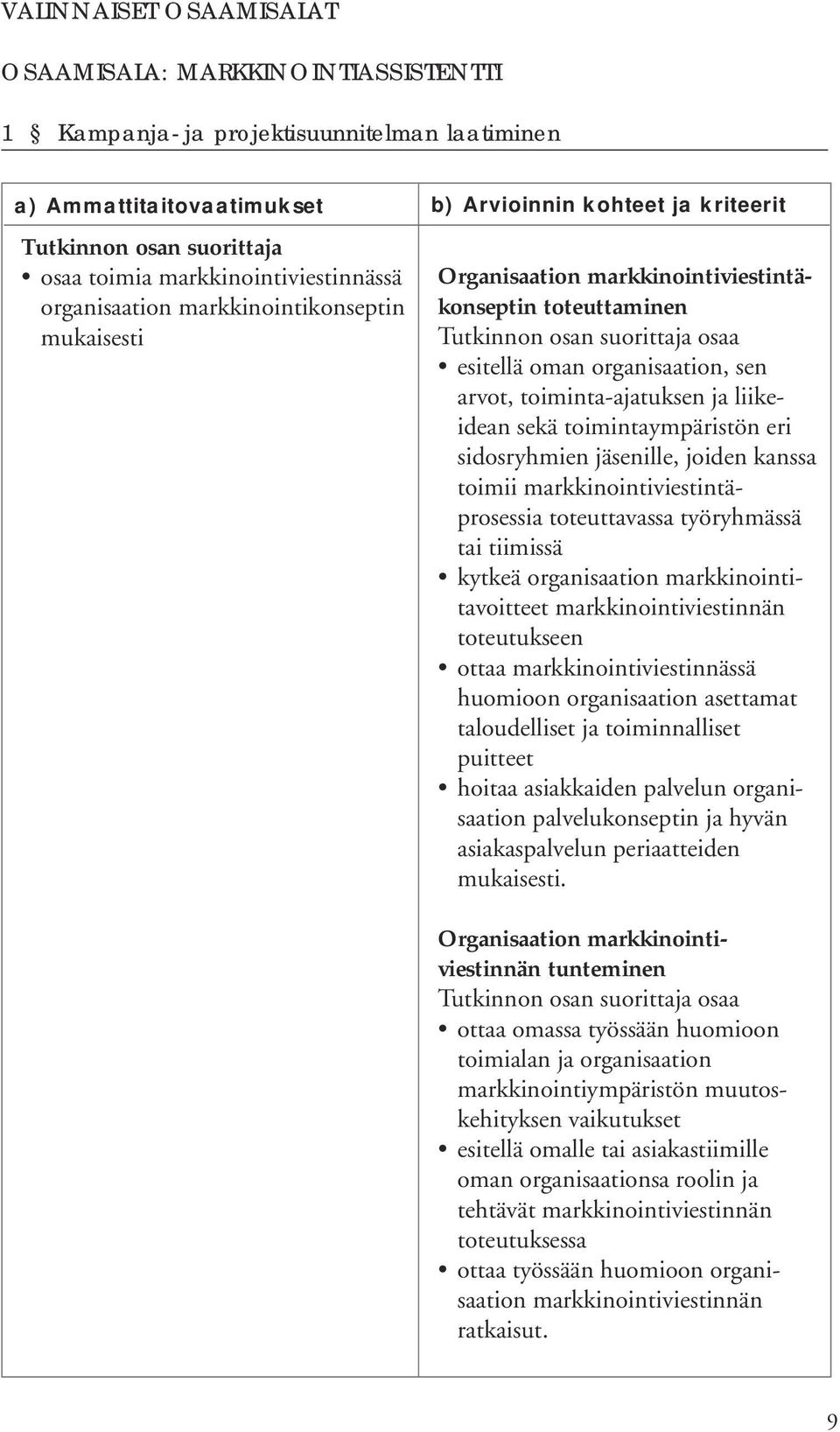 ja liikeidean sekä toimintaympäristön eri sidosryhmien jäsenille, joiden kanssa toimii markkinointiviestintäprosessia toteuttavassa työryhmässä tai tiimissä kytkeä organisaation