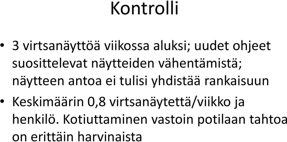 tulisi yhdistää rankaisuun Keskimäärin 0,8