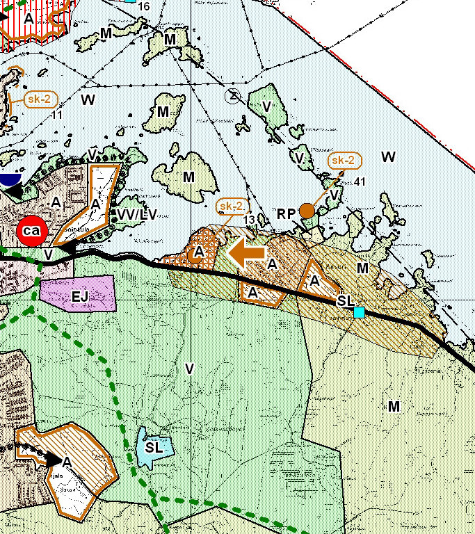 Yleiskaava Valtuusto on hyväksynyt 20.5.2006 Valkeakosken rakenneyleiskaavan, joka on oikeusvaikutukseton. Tässä kaavassa suunnittelualue ja sen välitön lähiympäristö on osoitettu asuntoalueeksi (A).