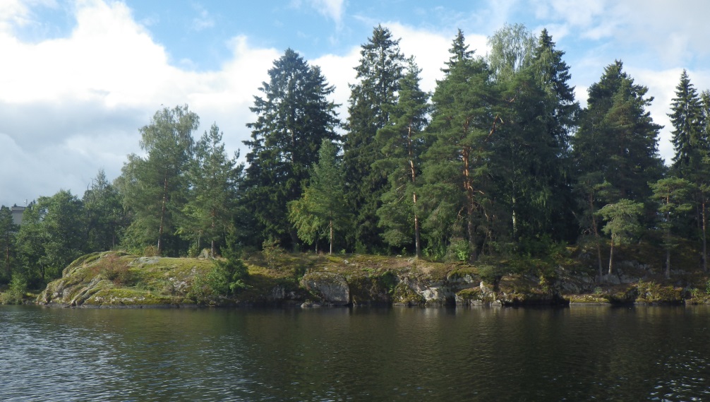 Kuva 4 Katumajärven kirkasta vettä eteläpään D-pisteellä ja rantaa Katuman lähiön luona. 4.3.7.