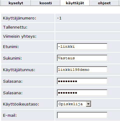 6.3.2 Suoraa linkkiä käyttäen Toinen mahdollisuus palautteiden keräämiseen on suoran vastauslinkin käyttäminen.