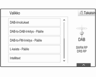 32 Radio Korkealaatuisten digitaalisten radiolähetysten lisäksi DAB pystyy lähettämään myös ohjelmiin liittyvää tietoa ja monia muita tietopalveluja, mm. matkailu- ja liikennetietoja.