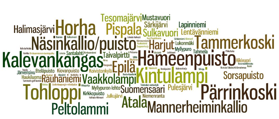 33 Muut vastaajien mainitsemat