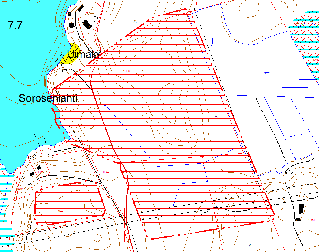 1 Suunnittelualueen sijainti ja kuvaus Suunnittelualue sijaitsee Luumäen kunnassa, Taavetissa n. 1 km valtatie 6 pohjoispuolella.