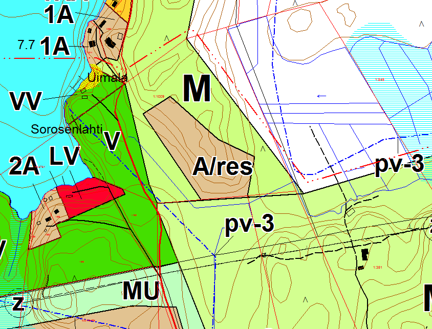 Hirvikallio Consulting Osallistumis- ja arviointisuunnitelma 5 ( 8) Ote Etelä-Karjalan maakuntakaavasta suunnittelualueen kohdalta 3.