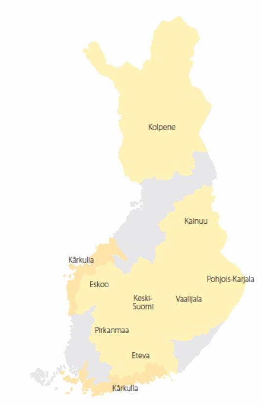 Valtakunnallinen vammaispalveluhanke oli maantieteellisesti ja sisällöllisesti laaja hanke. Hankealueen väestömäärä oli yhteensä noin 3,5 miljoonaa eli 65,8% koko maan väestöstä.