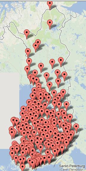 Levinneisyys 11/2012 Käyttöönotossa mukana nyt 215 kuntaa Uusien versioiden