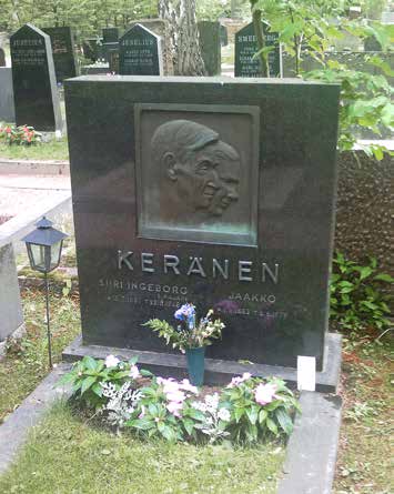 Jaakko Keräsen aikakausi päättyy Siiri Keränen kuoli 81 vuoden iässä marraskuussa 1968. Jaakko ja Siiri Keräsen avioliitto oli kestänyt 54 vuotta.