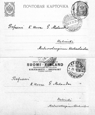 Liitteet Liite 1. Sodankylän magneettisen observatorion alkuaikoihin liittyvä kirjeenvaihto 1913 1918 Tähän liitteeseen on koottu puhtaaksikirjoitettuna 56 kirjettä ajalta 1913 1918.