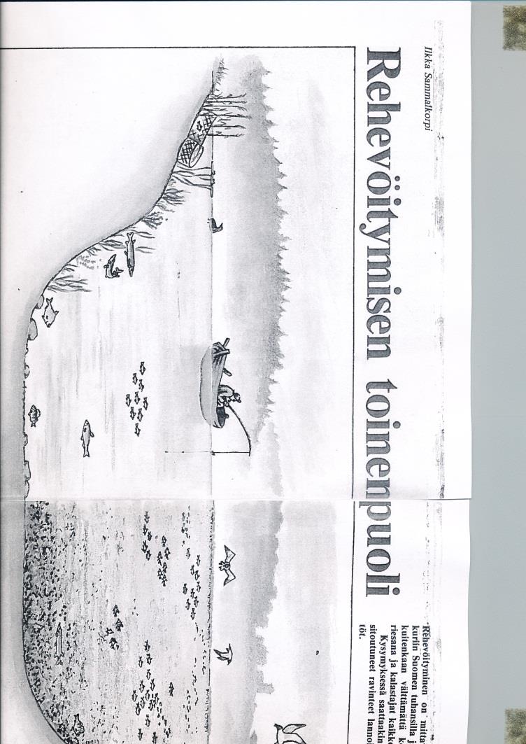 Suomessa menetelmästä alettiin keskustella 1980-luvun puolen välin paikkeilla (Sammalkorpi 1985, Pekkarinen 1987) Kalakantojen vaihtelun yhteys veden