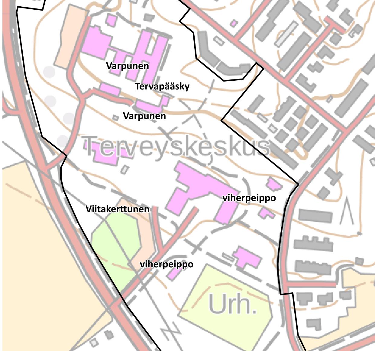 Nurmijärven Toreeninkulman asemakaavamuutoksen luontoselvitys Kuva 7. Toreeninkulman selvitysalueen lintulaskennoissa tavattujen huomionarvoisten lajien havaintopaikat.
