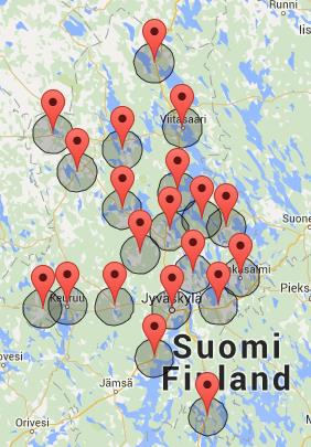Simulointi yli 75 vuotiaat 20 hyvinvointikeskusta 2014 /