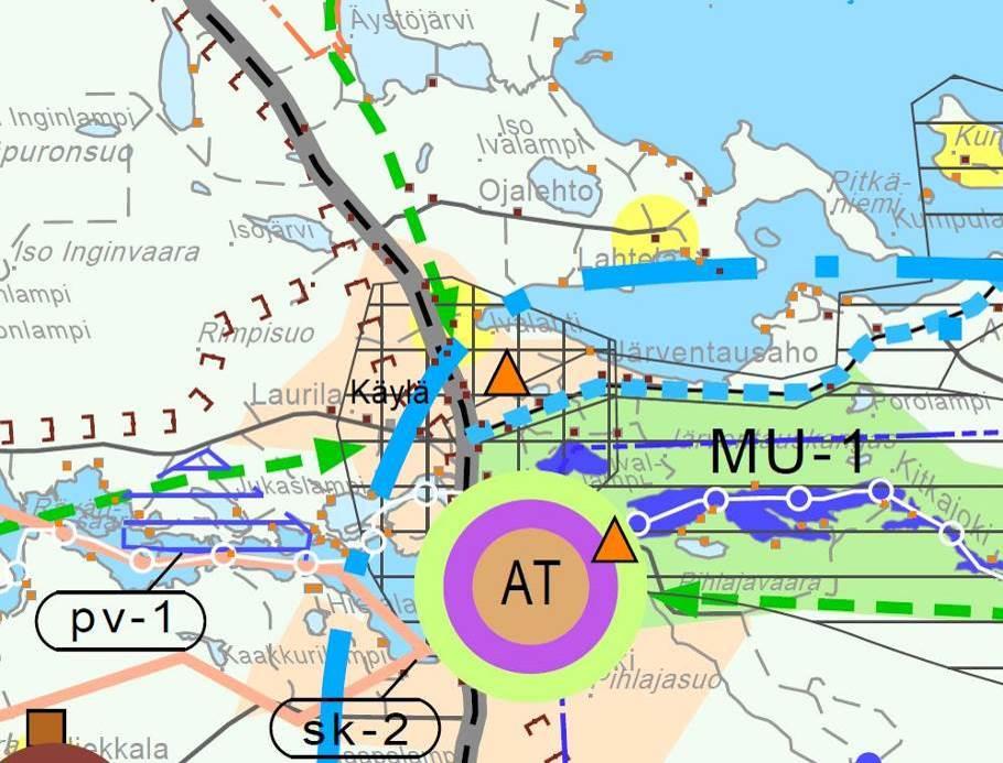 KITKANMUTKAN RANTA-ASEMAKAAVA 20 ************************** Kielteisen poikkeamislupapäätöksen asemapiirros Kuusamon oikeusvaikutteisen strategisen yleiskaavan muutosehdotuksen ote 3 KAUPUNGIN, ELY