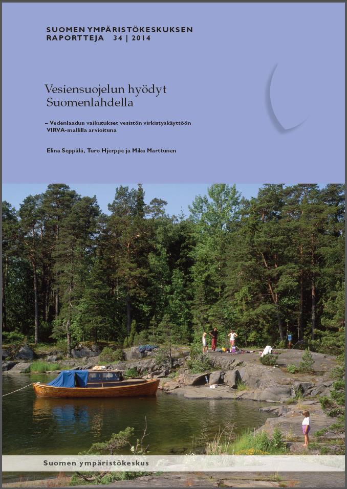 Esimerkkejä sovelluksista Suomenlahdella rantakiinteistöjen virkistyshyödyn arvioidaan olevan 50 milj.
