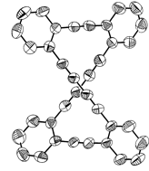 32 9.2 Tetrabentsenasyklofaaniyynit 1,4,9,12(1,2)-Tetrabentsenasykloheksadekafaani-2,5,7,10,13,15-heksayyni saa kiteessä jännitteettömän, kiraalisen konfiguraation (kuva 47).