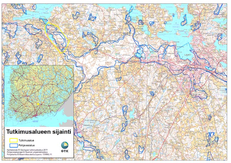 Pohjavesialueen geologinen rakenneselvitys 1 Ilola-Kukkolanharju, Hämeenkoski 1. JOHDANTO 1.