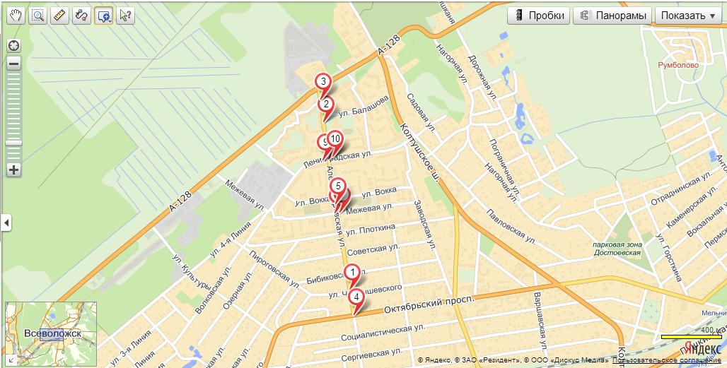 Light traffic black spots on